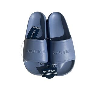 Nautica Women’s Slate Blue Cabelero Slide Sandals. Size 8. NWT. Great Condition